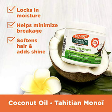 Crema Para El Cabello Palmer's Coconut Oil, Hidratante Y Rep