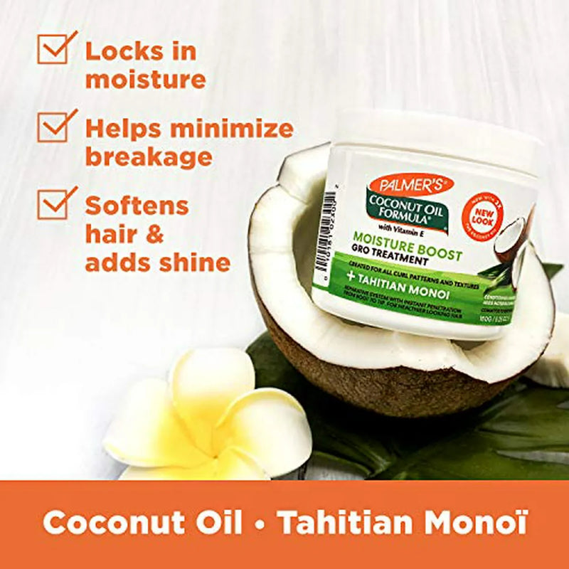 Crema Para El Cabello Palmer's Coconut Oil, Hidratante Y Rep