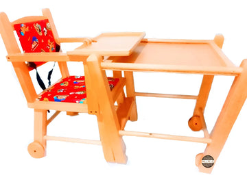 Silla Comedor Para Bebé Plegable De 3 Funciones Estampado Varios