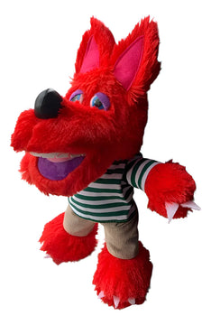 Peluche Lobo Aurelio Cheveroni- Club 10 Pantalón Pana Y Camisa Rayas Verdes