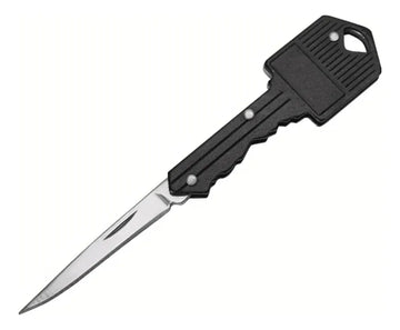 Cuchillo Supervivencia Navaja Táctica Camping Llave Llavero Negro