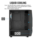 Gabinete Chasis Gamer Aerocool Scape Argb 3 Ventiladores Rgb