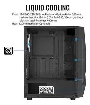 Chasis Semitorre Gabinete Rgb Aerocool Scape