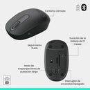 Combo Bluetooth Logitech Mk250, Teclado Y Mouse Compactos Mouse Negro Teclado Negro