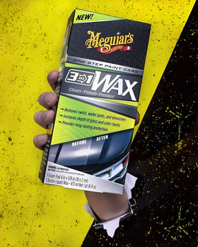 Cera Meguiars Wax 3 en 1, novedosa y novedosa para el cuidado automotriz