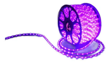 Manguera Led 3 Vias Luces Navideñas X 10mt Morada