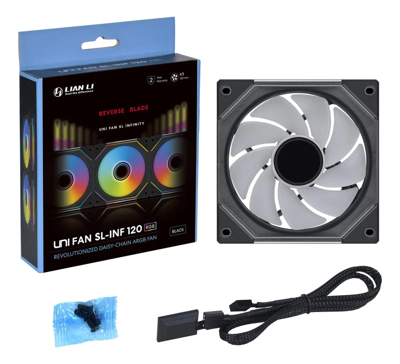 Lian Li Sl Infinity 120 Rslin120-1b - Hoja Inversa, Color Ne