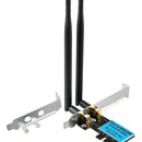 Tarjeta Wifi Doble Banda 2t2r 1200mbps Pci-e 11ac 2 Antenas
