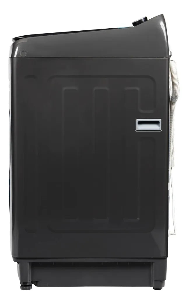 Lavadora Carga Superior 18 Kg Titanio Acero Inoxidable Midea Gris