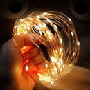 Extensión Led 10 Pinza Foto Guirnalda Cadena Decorativo Pila Cálido