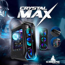 Chasis Gabinete Iceberg Crystal Max - 4 Fans + Tira M-rgb Color Negro