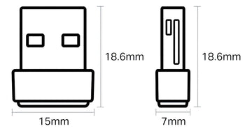 Placa De Red Usb Tp Link Archer T2u Wifi Nano Ac600 Dual Band
