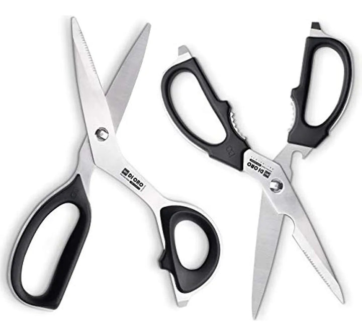 Juego De Tijeras De Cocina De Acero Inoxidable De 2 Piezas