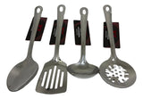 Cucharas Utensilios Acero Inoxidable Cocina Cucharones X4und Plateado