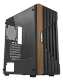 Gabinete Gamer Iceberg Wood Core 6 Ventiladores Argb Negro