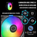 Disipador Aire Fan Cooler M Cpu Lga 1700 Am5 Am4 Argb 1200