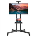 Base Tv Soporte Pedestal Movible 32 A 70 Pulgadas Con Ruedas Negro