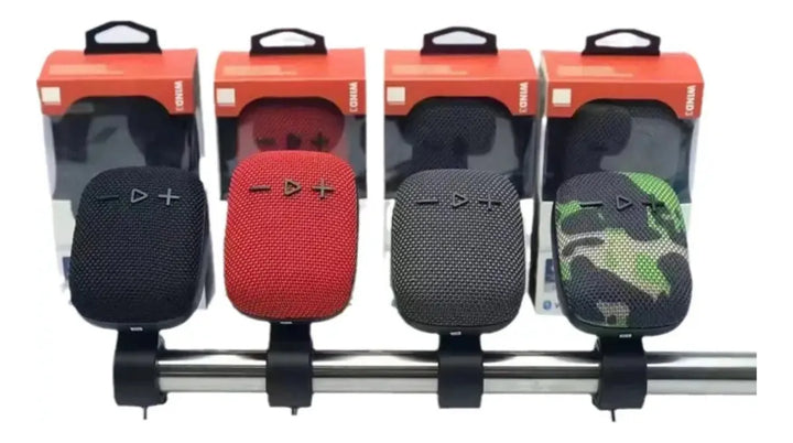 Parlante Bluetooth Bafle Portátil Bocina Para Bicicleta Gris Oscuro