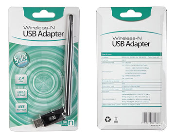 Adaptador Wifi Usb 2.0 Con Antena 270 Mbps 5dbi 802,11b/g/n