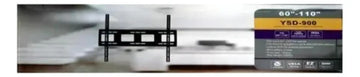 Soporte Fijo Ecualizable Tv De 60 A 110 Pulgadas Ysd-900 . Color Negro