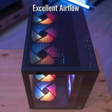 Gabinete Atx Gamer Aerocool Dryft Cubo 6 Ventiladores Argb