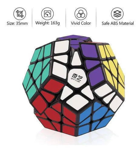 Cubo Rubik 3x3 Qiyi Fondo Negro Speed Cube