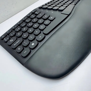 Combo Teclado Mouse Inalambrico Ergonomico Receptor Usb Weib Teclado Negro