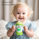 Yohkoh Biberón De Vidrio Natural Con Pezón De Respuesta