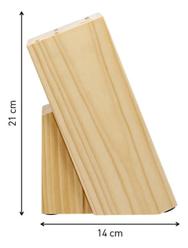 Bloque Cuchillos Imusa Talent Madera 4 Cuchillos + Afilador Color Marrón