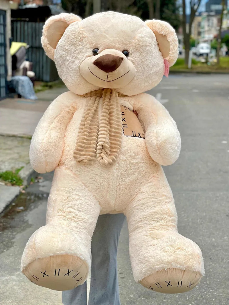 Oso De Peluche Gigante 1,85mts + Obsequios Perfumado Beige