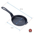 Sartén Pequeña De Hierro Fundido 12 Cm Victoria® Curado Color Negro