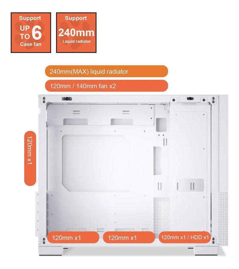 Segotep Memphis M-atx Carcasa Para Pc Con Paneles De Vidrio