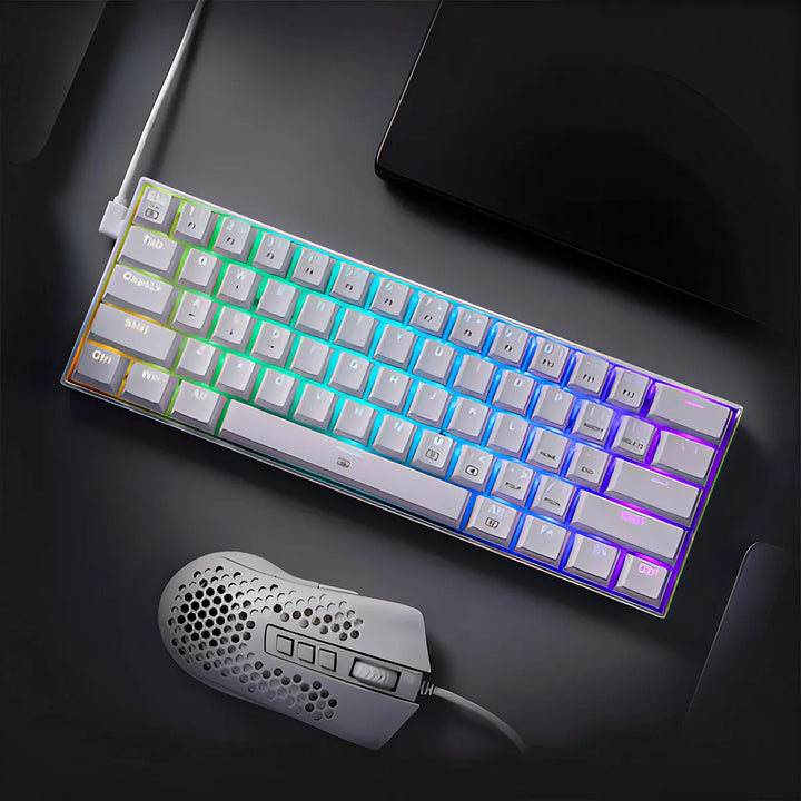 Teclado Redragon Gamer Mecanico Dragonborn K630rgb-sp Brown Swich Español Iluminación Rgb Blanco Usb