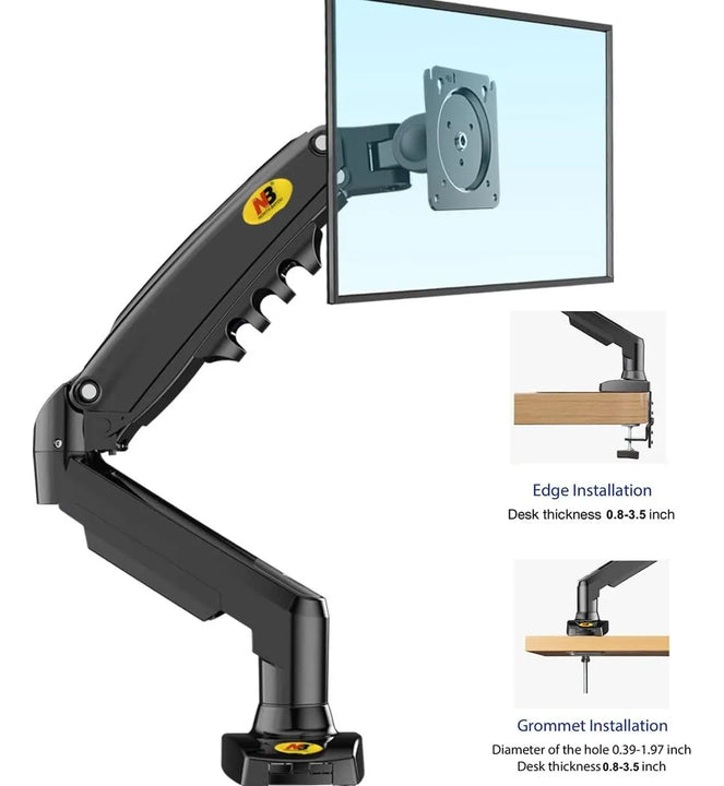 Soporte North Bayou Nb F80 De Mesa Para Tv/monitor Negro