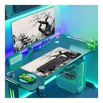 Alfombrilla De Mouse Anime Japonés Xxl Escritorio Completo Gris Anime Japones