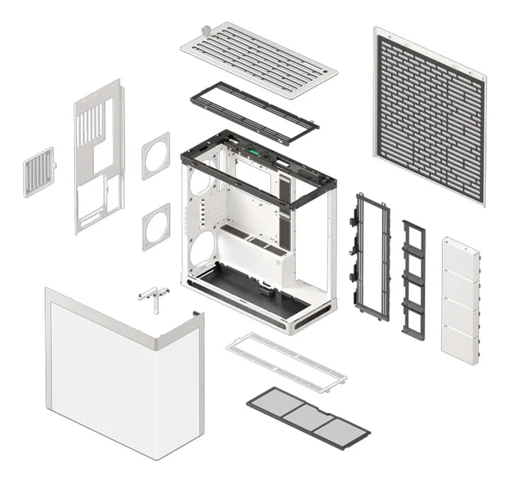 Chasis Gamer E-atx Havn Hs 420 Blanca Base Alta Gama Blanco