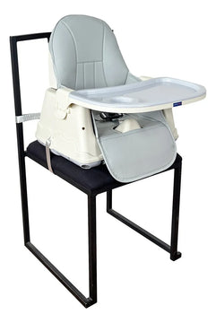 Silla Comedor Bebe 3en1 Happy Baby Zoe Color Gris