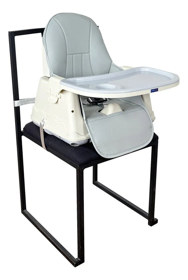 Silla Comedor Bebe 3en1 Happy Baby Zoe Color Gris