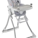 Silla Comedor Bebé Portátil 2 En 1 Con Juguetes Color Gris Elefante