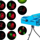 Proyector Laser 20 Figuras Navidad Verde Rojo Secuencias Verde/rojo