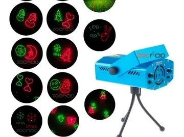 Proyector Laser 20 Figuras Navidad Verde Rojo Secuencias Verde/rojo