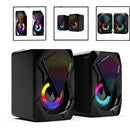 Bocinas Rgb Con Control Volumen Portátil 3.5mm