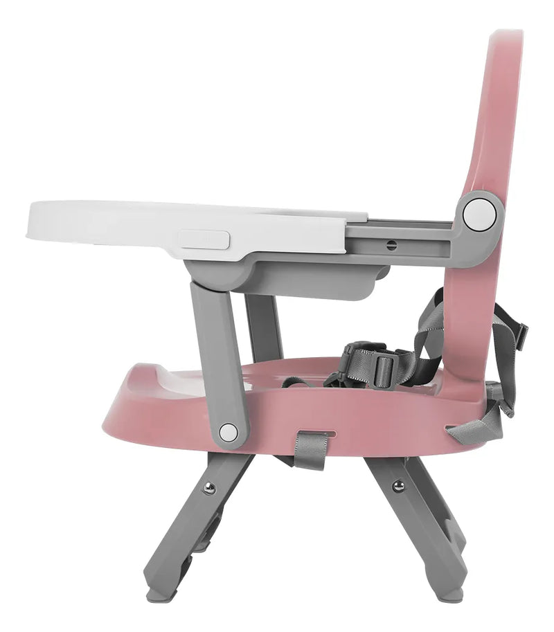 Silla De Comer Bebé Carestino Osaka Booster Rosa Altura Adaptable con Bandeja Extraíble