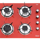 Estufa De Empotrar Vidrio Templado 62x52cm Gas Natural 6545 Rojo