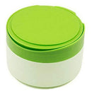Caja Recargable Para Talco De Bebé Con Puff Y Tamiz - Verde