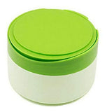 Caja Recargable Para Talco De Bebé Con Puff Y Tamiz - Verde