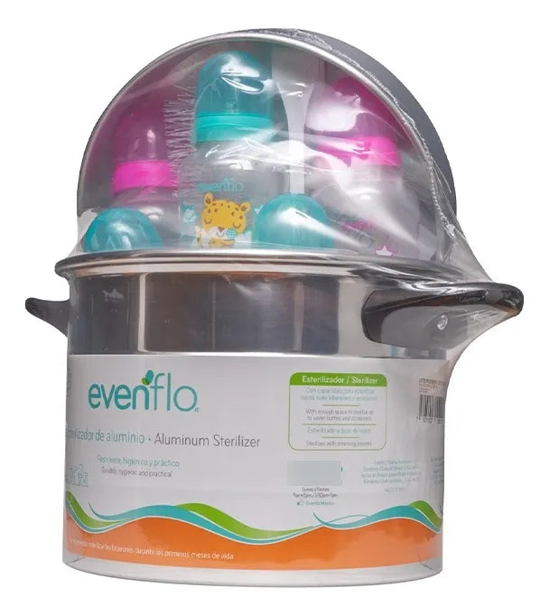Esterilizador Aluminio Para 5 Teteros Evenflo