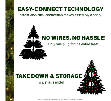 Arbol De Navidad Artificial Con Luces Inteligentes Y Diseno