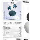 Audífonos Tws Inalámbricos Movisun T19 Bluetooth 24 Horas Color Verde