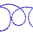 Manguera Led 3 Vias Luces Navideñas X 15mt Blanco Y Azul